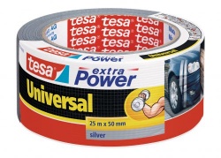 Tesa Extra Power (50mm x 25m) Universal Reinforced Silver Duct Tape (Pack of 6)